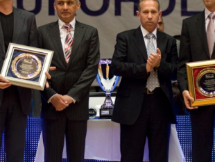 Mladenov and Stefanov received their awards