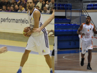 The key players: Sime Spralja and Akeem Scott