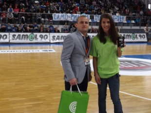 Talisia Radkova won the prize in the GLOBUL game during the Final 4 of EUROHOLD Balkan League