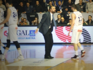 Dardan Berisha with the basket of the month