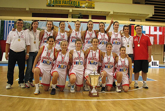 Croatia U18 women won Division B, Belgium with the crown in Division A