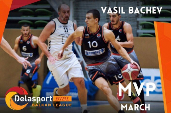 Vasil Bachev is the Delasport BIBL MVP for March