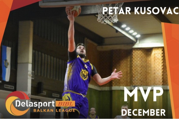 Petar Kusovac is the Delasport BIBL MVP of December