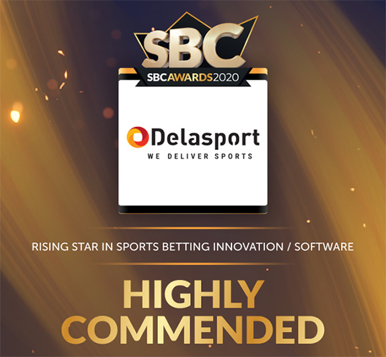 Delasport highly commended at the 7th Annual SBC Awards 2020