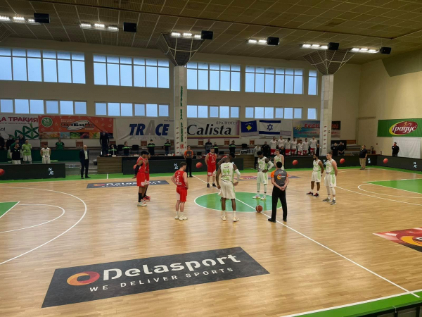 A minute of silence was held before the start of the game BC Beroe - Hapoel Gilboa Galil