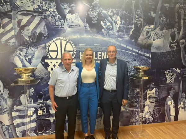 The management of Delasport BIBL with an official meeting at the Hellenic federation