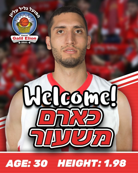 Hapoel Nufar Energy Galil Elion adds experience to the forward position