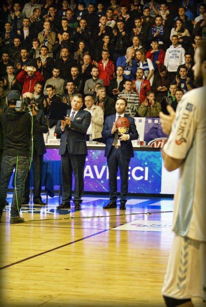 An award for Mr. Blerand Stavileci from EUROHOLD Balkan League