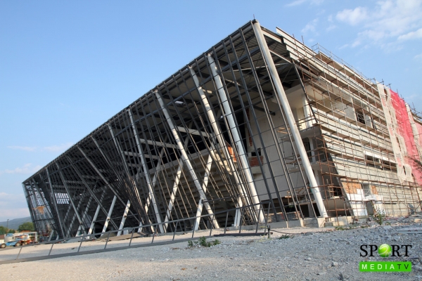 The construction of the new gym in Botevgrad is going well